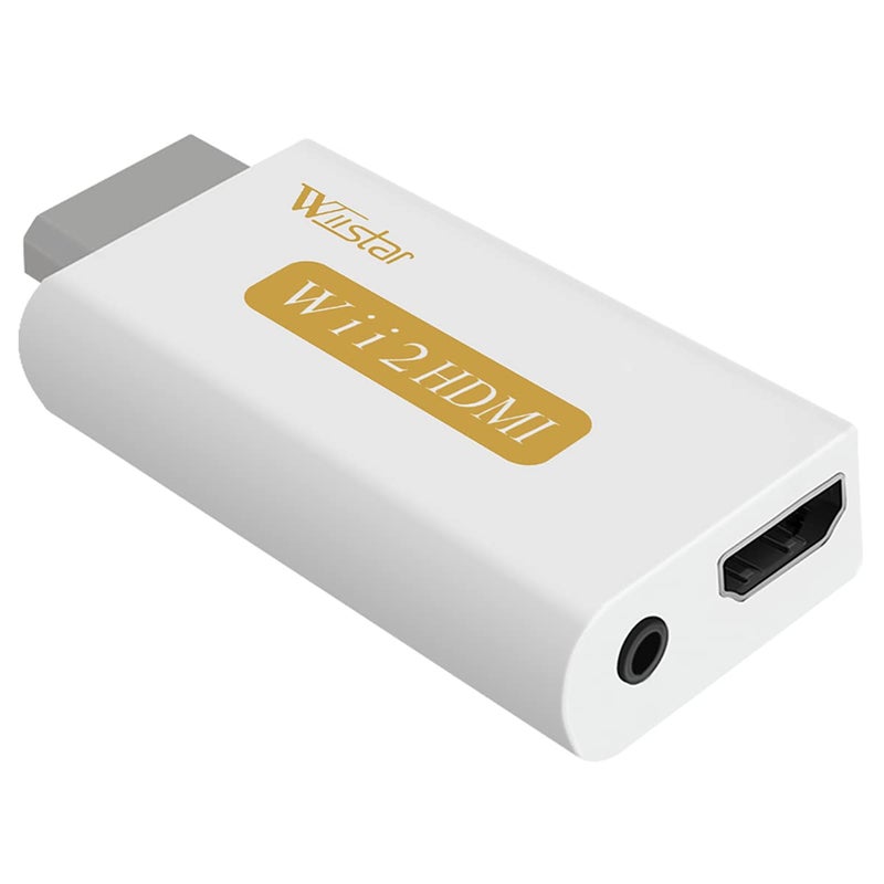 Wiistar Wii to HDMI Converter Output Video Audio Adapter HDMI Converter - Supports All Wii Display Modes to HDTV & Monitor - Image 2